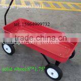Metal Kid's Tool Cart , Pro-enviromental Red Wagon,Children Wagon TC1805 With Solid Wheel thumbnail-5
