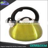 Good Price Stainless Steel Non-electric Colorful Whistling Kettle for Wholesale thumbnail-1