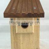 New Designed Unfinished Environmental Wooden Bird House Wholesale thumbnail-1