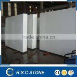 Pure White Polished Crystallized Glass Slabs