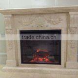 Beige Marble Fireplace With Popular Design thumbnail-1