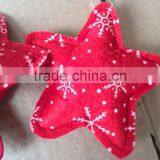 Mini Tree Ornaments Red Star With Snowflake Pattern thumbnail-1
