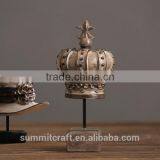 Crown Decoration Resin Vintage Crown Figurines