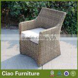Spanish Style Outdoor 7 mm Half Round Rattan Chair for Dining thumbnail-1