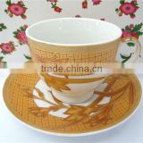 Popular Porcelain Ceramic tea cup and saucer sets