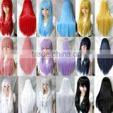 Hot Sale Fashion Female Synthetic Hair Colorful Cosplay Wig thumbnail-2