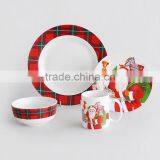 16pcs Porcelain Dinner Set With Christmas Decal thumbnail-1