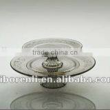Glass Cake Plate With Cover thumbnail-1