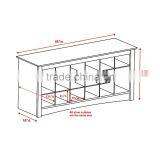 2016 New Cubbie Storage Bench Shoe Organizer Entryway Shoe Storage Bench Eco-friendly MDF Wood Bench thumbnail-6