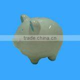 Plain White Ceramic Pig Money Saving Box thumbnail-1