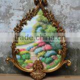 Old Factory Style Antique Gold Fancy Picture Frames thumbnail-6