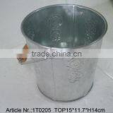 Galvanized Water Bucket /wood Handle thumbnail-1