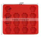 Puppy Paw & Bone Silicone Baking Pan Mold Ice Tray Dog Treat Cookie Non Stick thumbnail-1