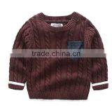 Hot Fashion Cotton Private Label Crew Neck Korean Sweater Knitting Pattern thumbnail-3