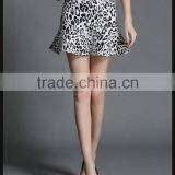 Summer Lady Leopard Print Fancy Fish Tail Short Flare Skirt Customized thumbnail-5
