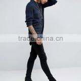 Long Sleeve Collarless Design Mens Pre-Shrunk 100% Viscose Lightweight Check Print Comfort Fit Casual Shirts thumbnail-4