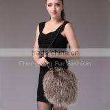 CX-H-09 Genuine Mongolian Lamb Fur Fashion Handbags Bags Handbags Fashion thumbnail-1