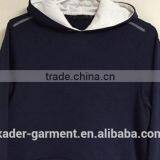 Unisex Pullover Hooded Sweatshirt Dark Blue Hoodie With Pocket thumbnail-5