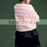 Ladies Keep Warm Winter and Autumn Short Thicken Woman Rabbit Fur Coat Lady Faux Fur Pure Collar Jackets thumbnail-4
