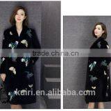 2016 Wool Fur Coat Medium-long Women's Slim Sheep Shearing Overcoat Fur Sheep Skin Coat thumbnail-3