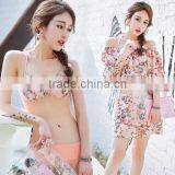 Womens Conversative Bikini Set Push up Padded Swimwear Casual Fashion Swimsuit Beachwear thumbnail-1