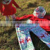 Christmas Americe Doll/kids 2 Sets FALL/Winter OUTFITS Scarf Pant Girls Reindeer Aztec Boutique Clothes Kids Turquoise Sets thumbnail-3