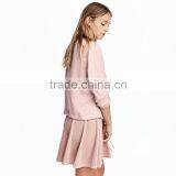 Khaki Green Soft Ribbed Collar Zip Bomber Jacket Womens Thin Coats and Jackets thumbnail-3