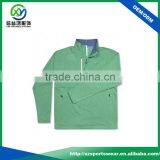 New Design Zip Pocket 50%cation 50%polyester Yarn Mens Polo T-shirts in Green thumbnail-1