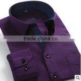 Latest Shirt Designs for Men Long Sleeve Formal Shirt Uniform Business Korean Men Anti-wrinkle T-shirt thumbnail-1