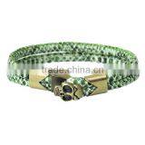 Hook Clasps Bracelet End Bar With Slider For Leather Bracelet Skull Halloween Antique Bronze 19mm X13mm 13mm X13mm thumbnail-3