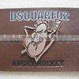 Fashion Garments Logo Leather Labels Jeans Fake Leather Patch Leather Jeans Label thumbnail-5