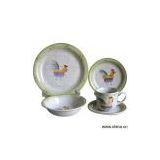 Sell Handpainted Dinner Set With Rooster Design