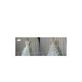 Custom Fashion Ball Gown Straps Ruffles Real Sample Wedding Dress Silhouettes thumbnail-1