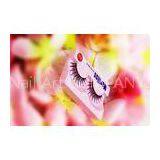 Synthetic Hair Colored Fake Eyelashes Reusable For Makeup Store