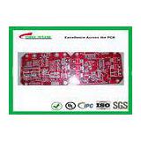 Red Double Sided PCB Two Layer Circuit HASL Prototype Circuit Board