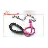Chain Tensile Rope Pet Leash For Walking Large Dog With Soft Foam Ergonomic Handle