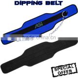 Dip weight lifting belt