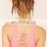 Polyester Spandex Fashion Yoga Wear Dry Fit Fitness Gym Bra Wholesale Sports Bra thumbnail-3