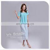 Apparel& Fashion Underwear& Nightwear Sleepwear& Pajamas Summer Bamboo Fiber Pajama Capri Set Women thumbnail-2