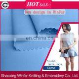 Winfar Polyester DTY Knit Solid Dyed Scuba Textiles Fabric Air Layer Spandex Textile thumbnail-1