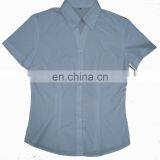 A quality Lady Shirt with Short sleeves woman special waist design for world