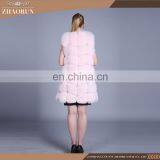 Hot-Selling Fox Fur Vest Dyed Real Plus Size Fur Vest Gilet and Fur Coat thumbnail-2