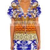High Quality Sheer Chiffon Blouson Beachwear Swimwear Cover-up Beach Dress thumbnail-4