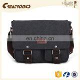 CR Amazon Top Sales Men's Vintage Casual Canvas Satchel Strap Cross Body Messenger Bag