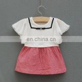 2017 Wholesale toddler and baby tank top with cotton ruffle kids clothes children girl dress