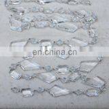 Best price clear acrylic crystal beaded garland for home decoration