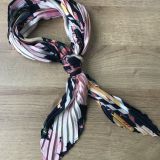 polyester printed pleating scarf