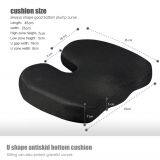 SAIEN Ergonomic Design Flexible Massage Coccyx Orthopedic Office Car Memory Foam Seat Cushion thumbnail-2