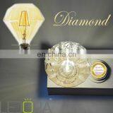Diamond 4W 400lm E27 230V 2700K Led Filament Bulb Golden, Dimmable Led Filament Light thumbnail-3