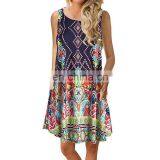 2019 New Design Fashion Clothes Casual Wear Women O Neck Dress Summer Lady Dress thumbnail-4